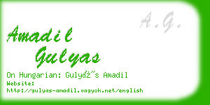 amadil gulyas business card